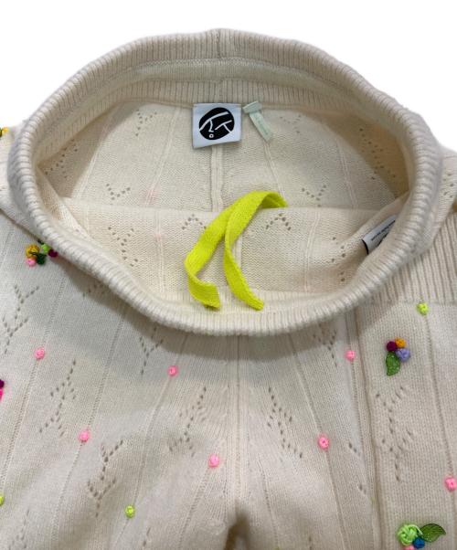YANYAN（ヤンヤン）YANYAN (ヤンヤン) Rosy knit pants アイボリー サイズ:Mの古着・服飾アイテム