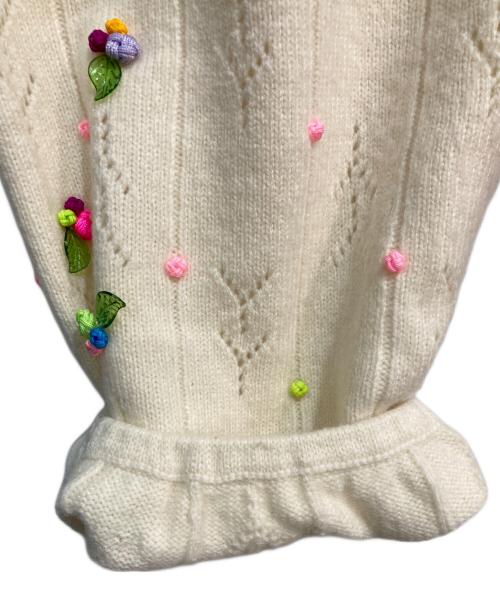 YANYAN（ヤンヤン）YANYAN (ヤンヤン) Rosy knit pants アイボリー サイズ:Mの古着・服飾アイテム