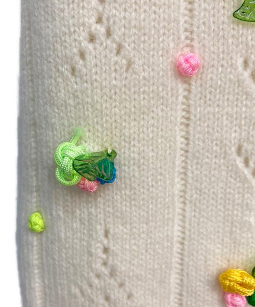 YANYAN（ヤンヤン）YANYAN (ヤンヤン) Rosy knit pants アイボリー サイズ:Mの古着・服飾アイテム