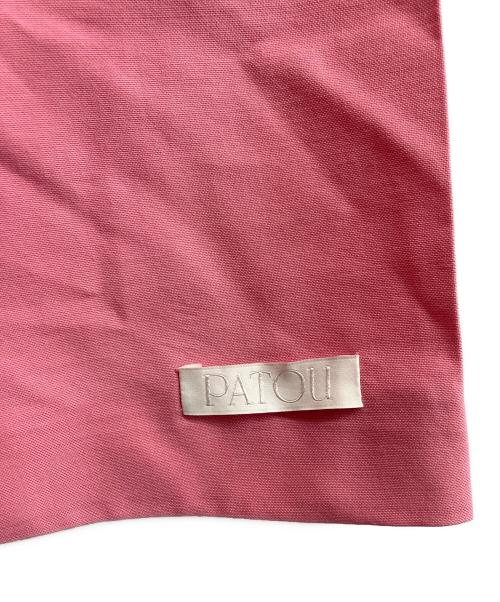 patou（パトゥ）patou (パトゥ) Patou Short sleeves belted jacket　パトゥ ショートスリーブス ベルテッド ジャケット ピンク サイズ:34の古着・服飾アイテム