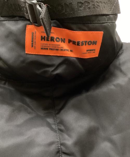 HERON PRESTON（ヘロンプレストン）HERON PRESTON (ヘロンプレストン) HOODIE VEST/フーディベスト ブラック サイズ:Sの古着・服飾アイテム