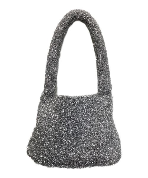 NKNIT（ンニット）NKNIT (ンニット) kira kira hand bag/キラキラハンドバッグ シルバーの古着・服飾アイテム