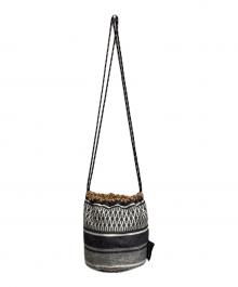 NEIGHBORHOOD（ネイバーフッド）の古着「MEXICAN BLANKET DRAWSTRING BAG」｜ブラック