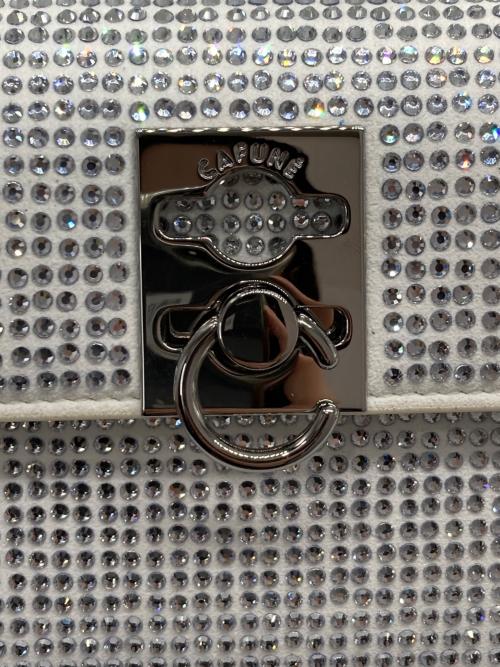 CAFUNE（カフネ）CAFUNE (カフネ) Stance Wallet Rhinestone ホワイトの古着・服飾アイテム