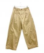 Graphpaperグラフペーパー）の古着「Westpoint Chino Wide Tapered Trousers」｜ベージュ