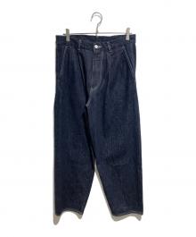 Graphpaper（グラフペーパー）の古着「Selvage Denim Two Tuck Tapered Pants」｜インディゴ