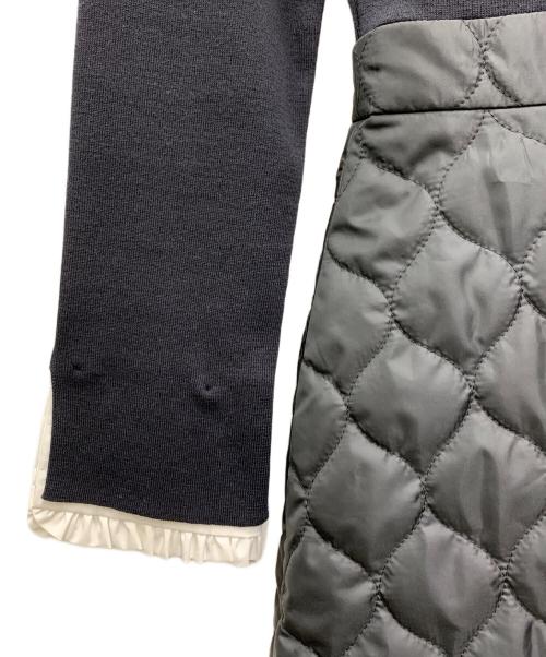 Maglie le cassetto（マーリエ ル カセット）Maglie le cassetto (マーリエ ル カセット) キルティング切替ワンピース ブラック サイズ:5の古着・服飾アイテム