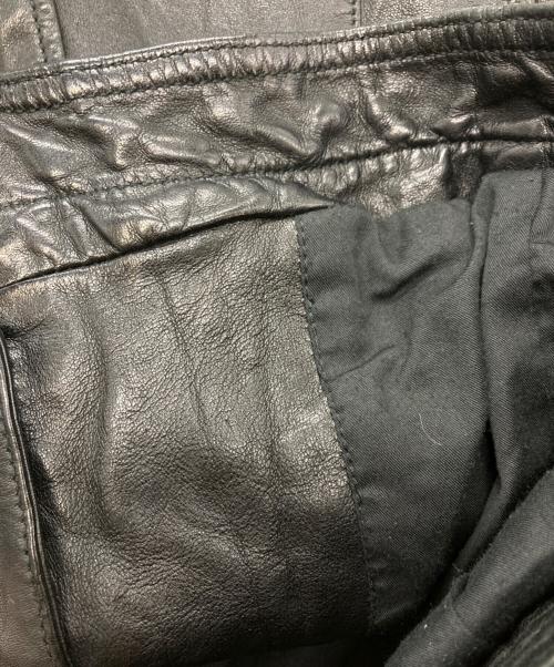 TORNADO MART（トルネードマート）TORNADO MART (トルネードマート) シープレザーフーデッドジャケット ブラック サイズ:LLの古着・服飾アイテム