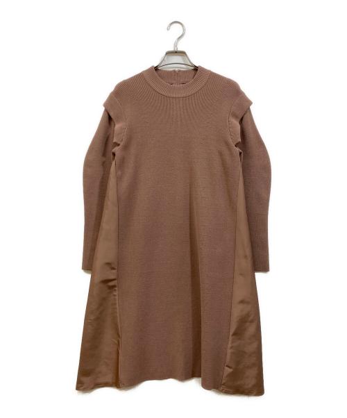 CELFORD（セルフォード）CELFORD (セルフォード) レイヤードショルダードッキングワンピ モカ サイズ:SIZE 36の古着・服飾アイテム