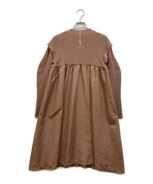 CELFORD（セルフォード）CELFORD (セルフォード) レイヤードショルダードッキングワンピ モカ サイズ:SIZE 36の古着・服飾アイテム