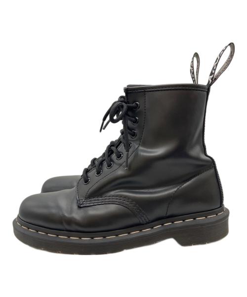 Dr.Martens（ドクターマーチン）Dr.Martens (ドクターマーチン) ホワイトステッチ8ホール ブーツ ブラック サイズ:UK6の古着・服飾アイテム
