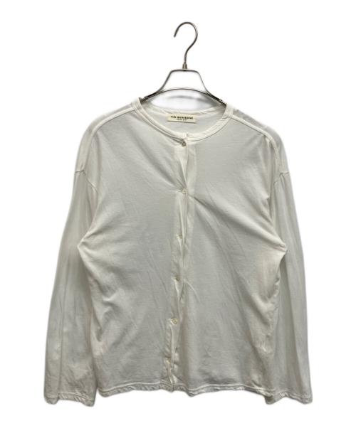 THE SHINZONE（ザ シンゾーン）THE SHINZONE (ザ シンゾーン) HIGH TWIST COTTON CARDIGAN ホワイト サイズ:Freeの古着・服飾アイテム