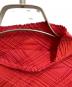 中古・古着 ISSEY MIYAKE (イッセイミヤケ) チェックプリーツセットアップ レッド サイズ:トップスL　ボトムスM：23000円