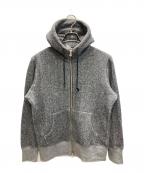 LOOPWHEELERループウィラー）の古着「バイカラージップパーカー」｜グレー