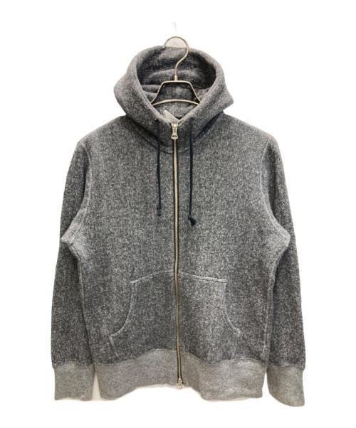 LOOPWHEELER（ループウィラー）LOOPWHEELER (ループウィラー) バイカラージップパーカー グレー サイズ:Mの古着・服飾アイテム