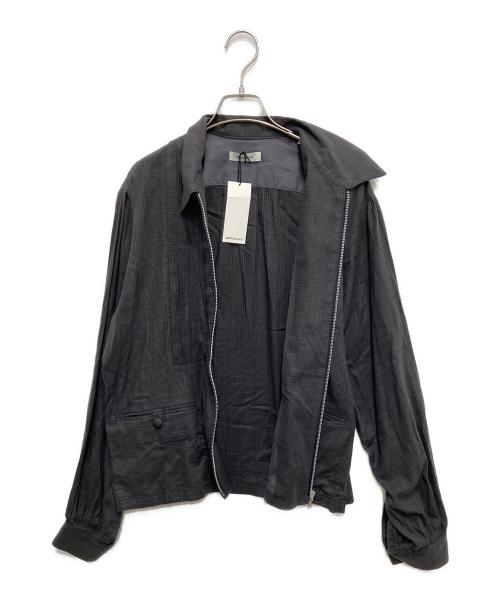 MATSUFUJI（マツフジ）MATSUFUJI (マツフジ) Flannel Check Pleats Jacket グレー サイズ:2の古着・服飾アイテム