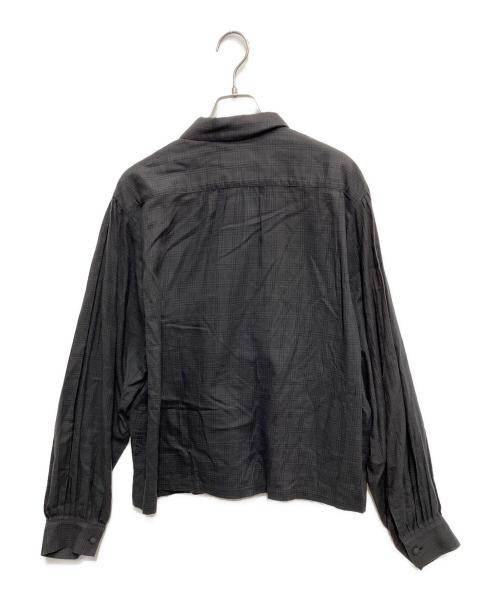 MATSUFUJI（マツフジ）MATSUFUJI (マツフジ) Flannel Check Pleats Jacket グレー サイズ:2の古着・服飾アイテム