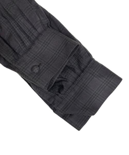 MATSUFUJI（マツフジ）MATSUFUJI (マツフジ) Flannel Check Pleats Jacket グレー サイズ:2の古着・服飾アイテム