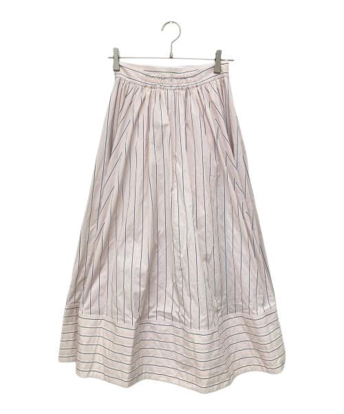 FRAY ID（フレイ アイディー）FRAY ID (フレイ アイディー) ライトポプリンフレアースカート ピンク サイズ:1 未使用品の古着・服飾アイテム