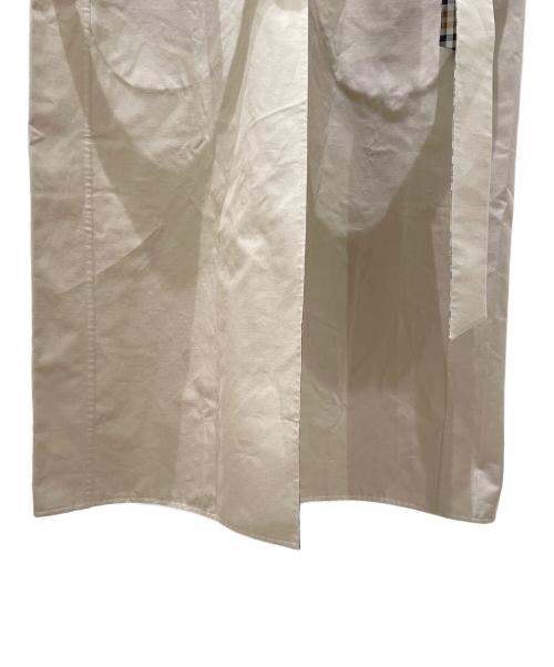 DRAWER（ドゥロワー）DRAWER (ドゥロワー) コットンナイロンケヌキノーカラーロングジレベスト ベージュ サイズ:36の古着・服飾アイテム