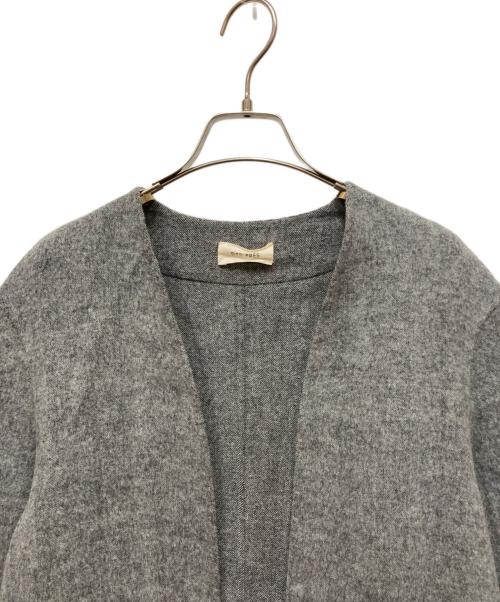 DES PRES（デ プレ）DES PRES (デ プレ) ライトダブルフェイスシャギー ストール付きコート ブラック サイズ:FREEの古着・服飾アイテム