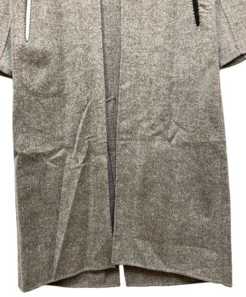 DES PRES（デ プレ）DES PRES (デ プレ) ライトダブルフェイスシャギー ストール付きコート ブラック サイズ:FREEの古着・服飾アイテム