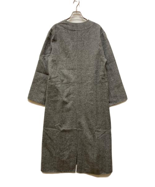 DES PRES（デ プレ）DES PRES (デ プレ) ライトダブルフェイスシャギー ストール付きコート ブラック サイズ:FREEの古着・服飾アイテム