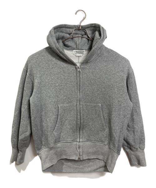 Americana（アメリカーナ）Americana (アメリカーナ) L'Appartement (アパルトモン) WIDE FULLZIP HOODIE  ワイドフルジップフーディ　パーカー　フーディ　日本製 グレー サイズ:実寸参照の古着・服飾アイテム