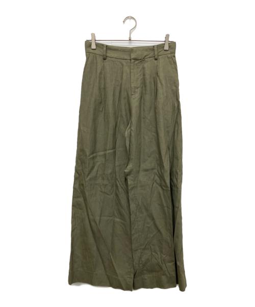 EVERYDAY I LIKE.（エヴリデイ アイ ライク）EVERYDAY I LIKE. (エヴリデイ アイ ライク) Summer Wide Pants グリーン サイズ:36の古着・服飾アイテム