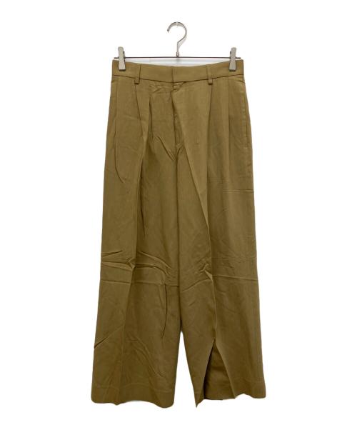 MUSE de Deuxieme Classe（ミューズ ドゥーズィエム クラス）MUSE de Deuxieme Classe (ミューズ ドゥーズィエム クラス) Peters suit タックパンツ ベージュ サイズ:36の古着・服飾アイテム