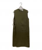 HYKEハイク）の古着「ノースリーブラップワンピース」｜グリーン