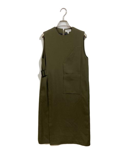 HYKE（ハイク）HYKE (ハイク) ノースリーブラップワンピース グリーン サイズ:	SIZE 2の古着・服飾アイテム