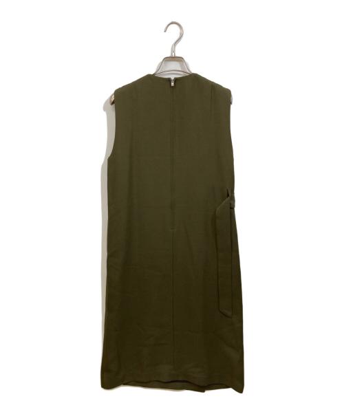 HYKE（ハイク）HYKE (ハイク) ノースリーブラップワンピース グリーン サイズ:	SIZE 2の古着・服飾アイテム