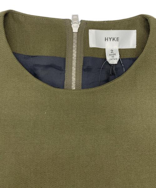 HYKE（ハイク）HYKE (ハイク) ノースリーブラップワンピース グリーン サイズ:	SIZE 2の古着・服飾アイテム