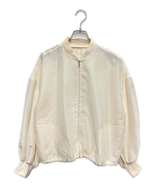 uncrave（アンクレイヴ）uncrave (アンクレイヴ) シアーブルゾン アイボリー サイズ:2の古着・服飾アイテム