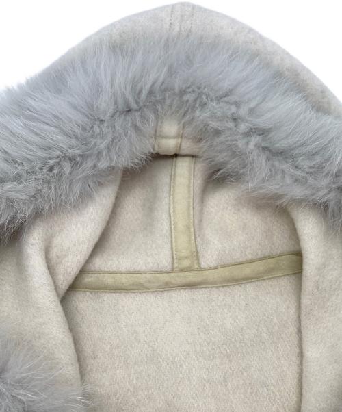 ANAYI（アナイ）ANAYI (アナイ) ムートンニットジャケット グレー サイズ:38の古着・服飾アイテム