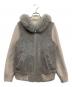 ANAYI（アナイ）の古着「ムートンニットジャケット」｜グレー