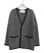 ADAWASアダワス）の古着「LOOP KNITTED JACKET」｜グレー
