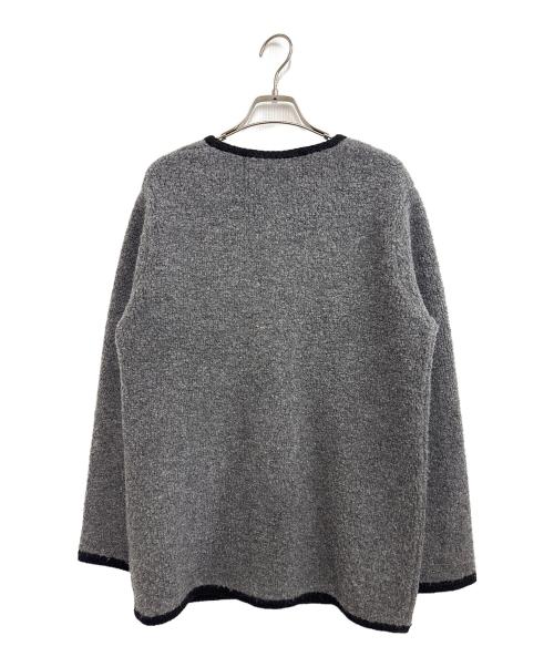 ADAWAS（アダワス）ADAWAS (アダワス) LOOP KNITTED JACKET グレー サイズ:Ｆの古着・服飾アイテム