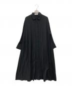 AP STUDIOエーピーストゥディオ）の古着「エーピーストゥディオ シャツワンピース」｜ブラック
