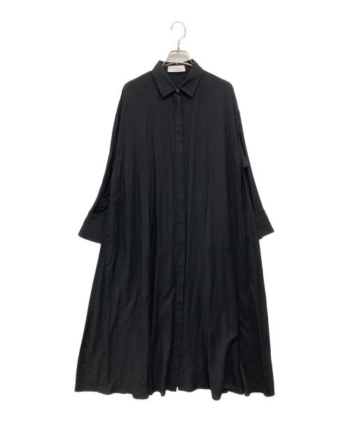 AP STUDIO（エーピーストゥディオ）AP STUDIO (エーピーストゥディオ) エーピーストゥディオ シャツワンピース ブラック サイズ:36の古着・服飾アイテム