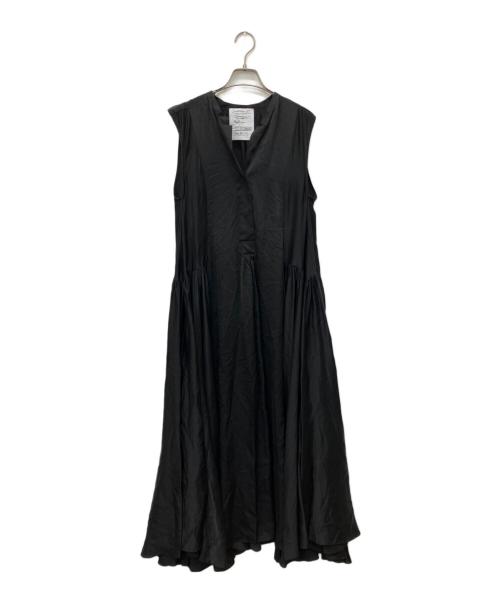 CHAOS（カオス）Chaos (カオス) サンディングシルクワンピース ブラック サイズ:Freeの古着・服飾アイテム