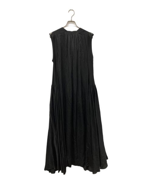 CHAOS（カオス）Chaos (カオス) サンディングシルクワンピース ブラック サイズ:Freeの古着・服飾アイテム