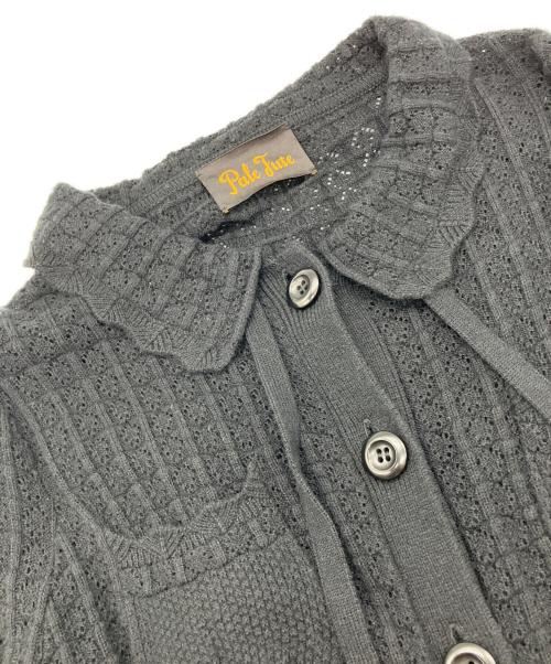 Pale Jute（ペールジュート）Pale Jute (ペールジュート) Classical lace knit cardigan Ⅱ ブラック サイズ:Mの古着・服飾アイテム
