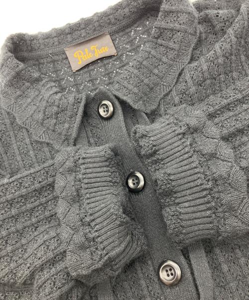 Pale Jute（ペールジュート）Pale Jute (ペールジュート) Classical lace knit cardigan Ⅱ ブラック サイズ:Mの古着・服飾アイテム