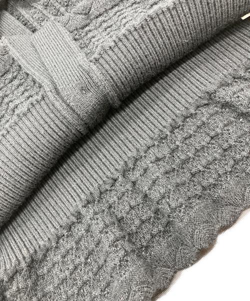 Pale Jute（ペールジュート）Pale Jute (ペールジュート) Classical lace knit cardigan Ⅱ ブラック サイズ:Mの古着・服飾アイテム