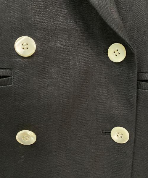 CHAOS（カオス）CHAOS (カオス) リネンヘリンボンジャケット ブラック サイズ:Freeの古着・服飾アイテム