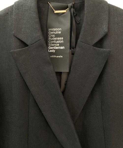 CHAOS（カオス）CHAOS (カオス) リネンヘリンボンジャケット ブラック サイズ:Freeの古着・服飾アイテム