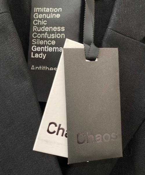 CHAOS（カオス）CHAOS (カオス) リネンヘリンボンジャケット ブラック サイズ:Freeの古着・服飾アイテム