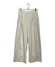 COGTHEBIGSMOKE（コグザビッグスモーク）の古着「LUCY BAGGY TROUSERS」｜アイボリー